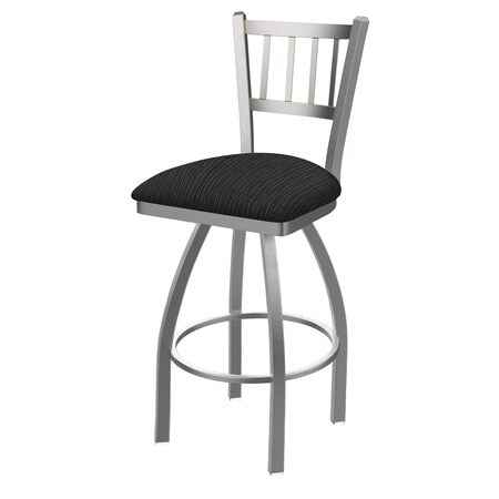 Holland Bar Stool Co 30" Swivel Bar Stool, SS Finish, Graph Coal Seat 81030SS018